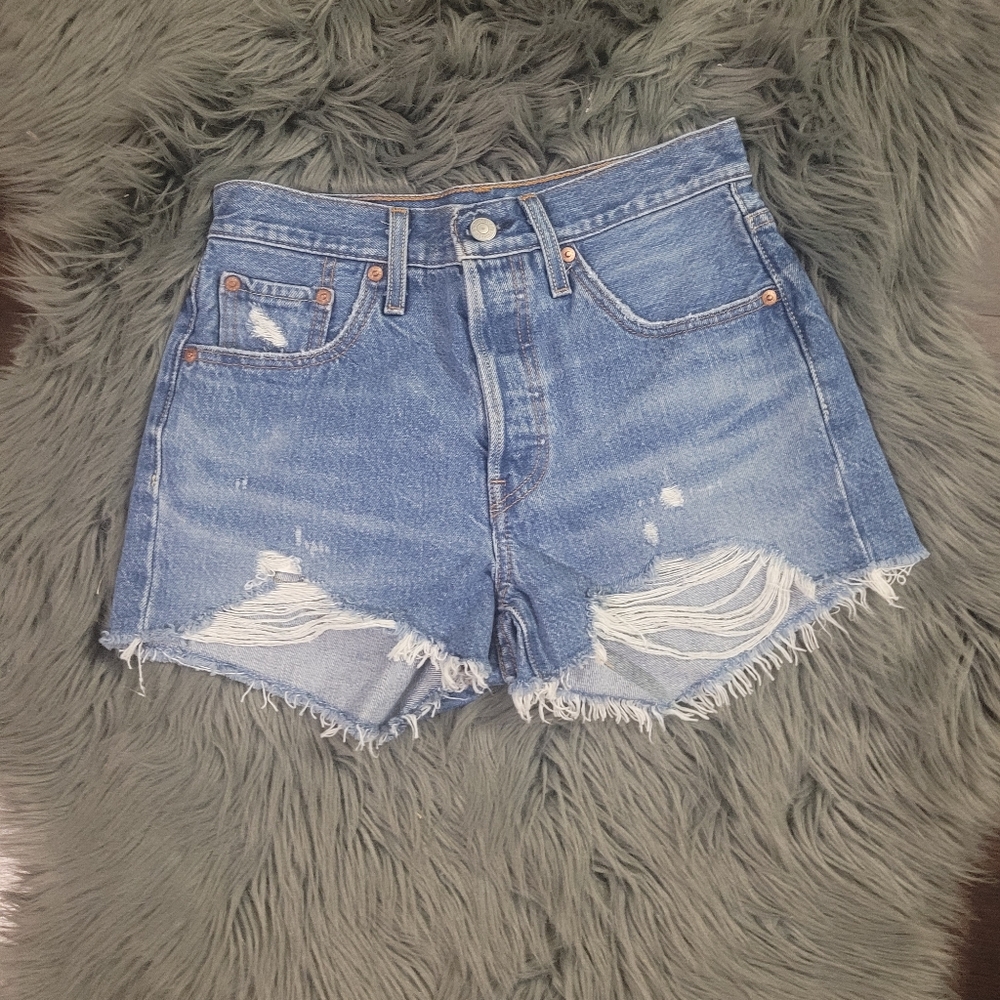 Levi's Women's Shorts High Rise Button Fly
